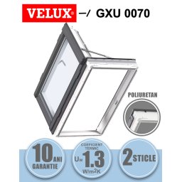 VELUX GXU 0070 - fereastra mansarda, iesire acoperis, poliuretan, 2 sticle