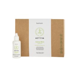 Serum tratament de restructurare pentru par deteriorat, Kemon Actyva Nuova Fibra, 12 x 30 ml