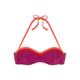 s.Oliver Sutien costum de baie 'Yella' portocaliu / roz / roșu