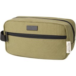 Geanta cosmetice 3.5L, 2401E14737, Everestus, 23x13.5x11 cm, Bumbac, Verde olive