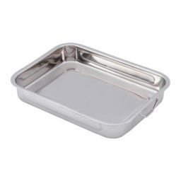 tava cuptor din inox,cu manere, 40x30x5.5 cm