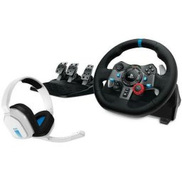 G29 Wheel + Astro A10 PS4 Headset White