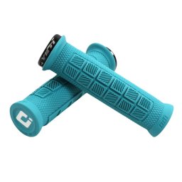 ODI Elite Pro Lock-on, se muleaza perfect in palme, cu diferite tipuri de riduri, design ergonomic, turcoaz