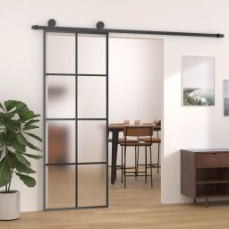 Usa glisanta cu set feronerie, 76x205 cm, sticla ESG/aluminiu GartenMobel Dekor