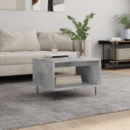 Masuta de cafea, gri beton, 60x50x40 cm, lemn prelucrat GartenMobel Dekor
