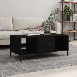 Masuta de cafea, negru, 102x50x40 cm, lemn compozit GartenMobel Dekor