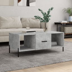 Masuta de cafea, gri beton, 102x50x40 cm, lemn prelucrat GartenMobel Dekor