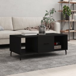 Masuta de cafea, negru, 102x50x40 cm, lemn compozit GartenMobel Dekor