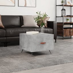 Masuta de cafea, gri beton, 50x50x40 cm, lemn compozit GartenMobel Dekor
