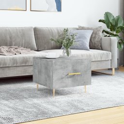 Masuta de cafea, gri beton, 50x50x40 cm, lemn compozit GartenMobel Dekor
