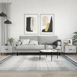 Masute de cafea, 2 buc., gri beton, 50x50x40 cm, lemn compozit GartenMobel Dekor