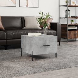 Masuta de cafea, gri beton, 50x50x40 cm, lemn compozit GartenMobel Dekor