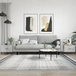 Masute de cafea, 2 buc., gri beton, 50x50x40 cm, lemn compozit GartenMobel Dekor