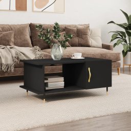 Masuta de cafea, negru, 90x50x40 cm, lemn prelucrat GartenMobel Dekor