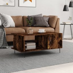 Masuta de cafea, stejar fumuriu, 90x50x40 cm, lemn prelucrat GartenMobel Dekor