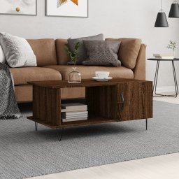 Masuta de cafea, stejar maro, 90x50x40 cm, lemn prelucrat GartenMobel Dekor