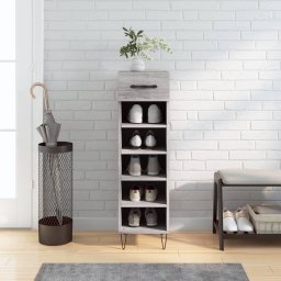 Pantofar, gri sonoma, 30x35x105 cm, lemn compozit GartenMobel Dekor