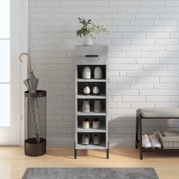 Pantofar, gri beton, 30x35x105 cm, lemn compozit GartenMobel Dekor