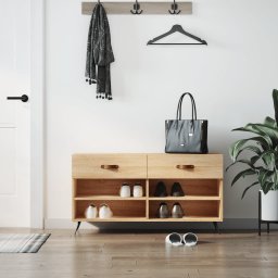 Bancheta pantofar, stejar sonoma, 102x35x55 cm, lemn prelucrat GartenMobel Dekor