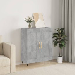 Servanta, gri beton, 69,5x34x90 cm, lemn compozit GartenMobel Dekor