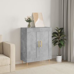 Servanta, gri beton, 69,5x34x90 cm, lemn compozit GartenMobel Dekor
