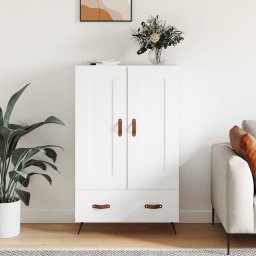 Dulap înalt, alb, 69,5x31x115 cm, lemn prelucrat GartenMobel Dekor