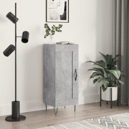 Servanta, gri beton, 34,5x34x90 cm, lemn compozit GartenMobel Dekor