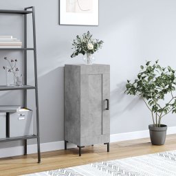 Servanta, gri beton, 34,5x34x90 cm, lemn compozit GartenMobel Dekor