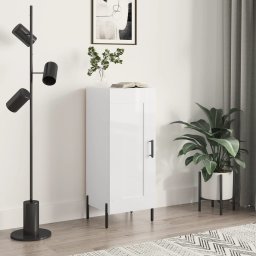 Servanta, alb extralucios, 34,5x34x90 cm, lemn compozit GartenMobel Dekor