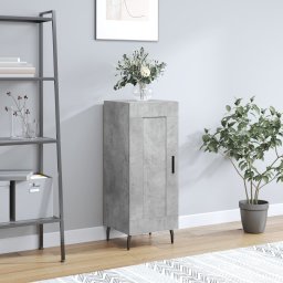 Servanta, gri beton, 34,5x34x90 cm, lemn compozit GartenMobel Dekor