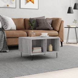 Masuta de cafea, gri sonoma, 60x50x36,5 cm, lemn compozit GartenMobel Dekor