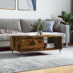 Masuta de cafea, stejar fumuriu, 90x50x36,5 cm, lemn prelucrat GartenMobel Dekor