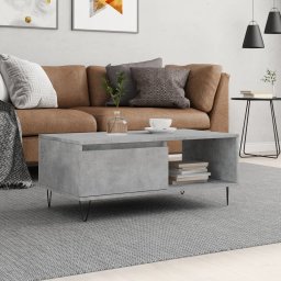 Masuta de cafea, gri beton, 90x50x36,5 cm, lemn compozit GartenMobel Dekor