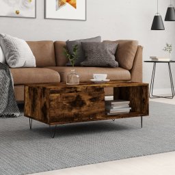 Masuta de cafea, stejar fumuriu, 90x50x36,5 cm, lemn prelucrat GartenMobel Dekor