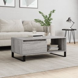 Masuta de cafea, gri sonoma, 90x50x36,5 cm, lemn prelucrat GartenMobel Dekor