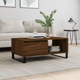 Masuta de cafea, stejar maro, 90x50x36,5 cm, lemn prelucrat GartenMobel Dekor