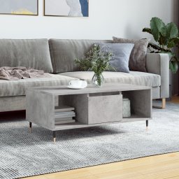 Masuta de cafea, gri beton, 90x50x36,5 cm, lemn compozit GartenMobel Dekor