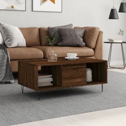 Masuta de cafea, stejar maro, 90x50x36,5 cm, lemn prelucrat GartenMobel Dekor