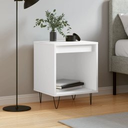 Noptiera, alb, 40x35x50 cm, lemn prelucrat GartenMobel Dekor