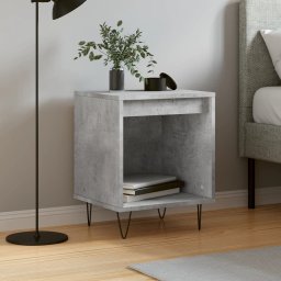 Noptiera, gri beton, 40x35x50 cm, lemn compozit GartenMobel Dekor
