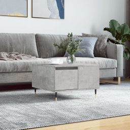 Masuta de cafea, gri beton, 55x55x36,5 cm, lemn prelucrat GartenMobel Dekor