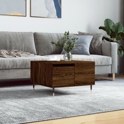 Masuta de cafea, stejar maro, 55x55x36,5 cm, lemn prelucrat GartenMobel Dekor