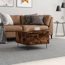 Masuta de cafea, stejar afumat, 55x55x36,5 cm, lemn prelucrat GartenMobel Dekor