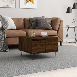 Masuta de cafea, stejar maro, 55x55x36,5 cm, lemn prelucrat GartenMobel Dekor
