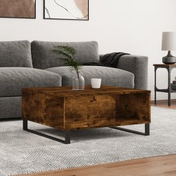 Masuta de cafea, stejar afumat, 80x80x36,5 cm, lemn prelucrat GartenMobel Dekor