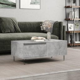Masuta de cafea, gri beton, 90x50x36,5 cm, lemn compozit GartenMobel Dekor