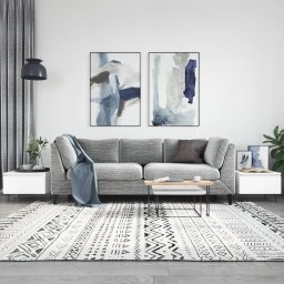 Masute de cafea, 2 buc., alb, 50x46x35 cm, lemn prelucrat GartenMobel Dekor
