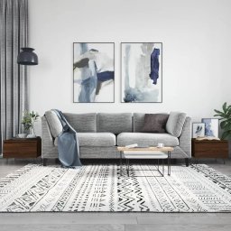 Mese de cafea 2 buc. stejar maro 50x46x35 cm lemn compozit GartenMobel Dekor