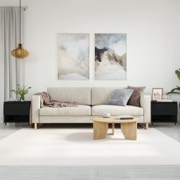 Masute de cafea, 2 buc., negru, 50x46x50 cm, lemn compozit GartenMobel Dekor