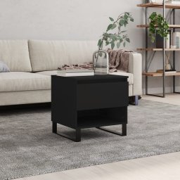 Masuta de cafea, negru, 50x46x50 cm, lemn prelucrat GartenMobel Dekor